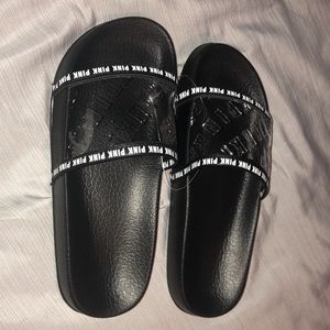NWT clear PINK VS slides